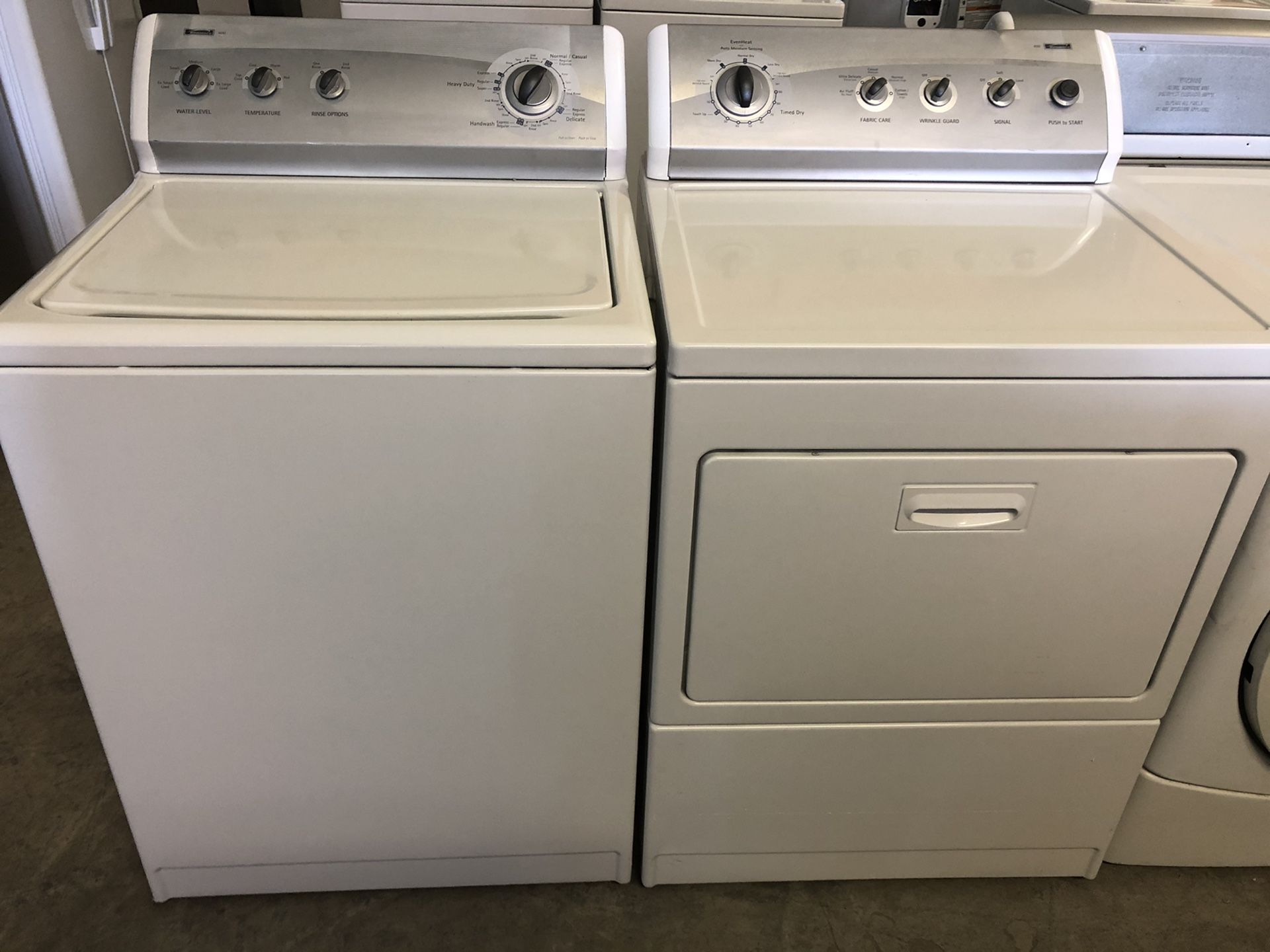 Matching Kenmore Washer Dryer Pair