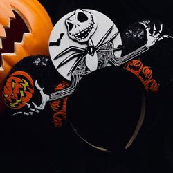 Jack Skellington Halloween ears 