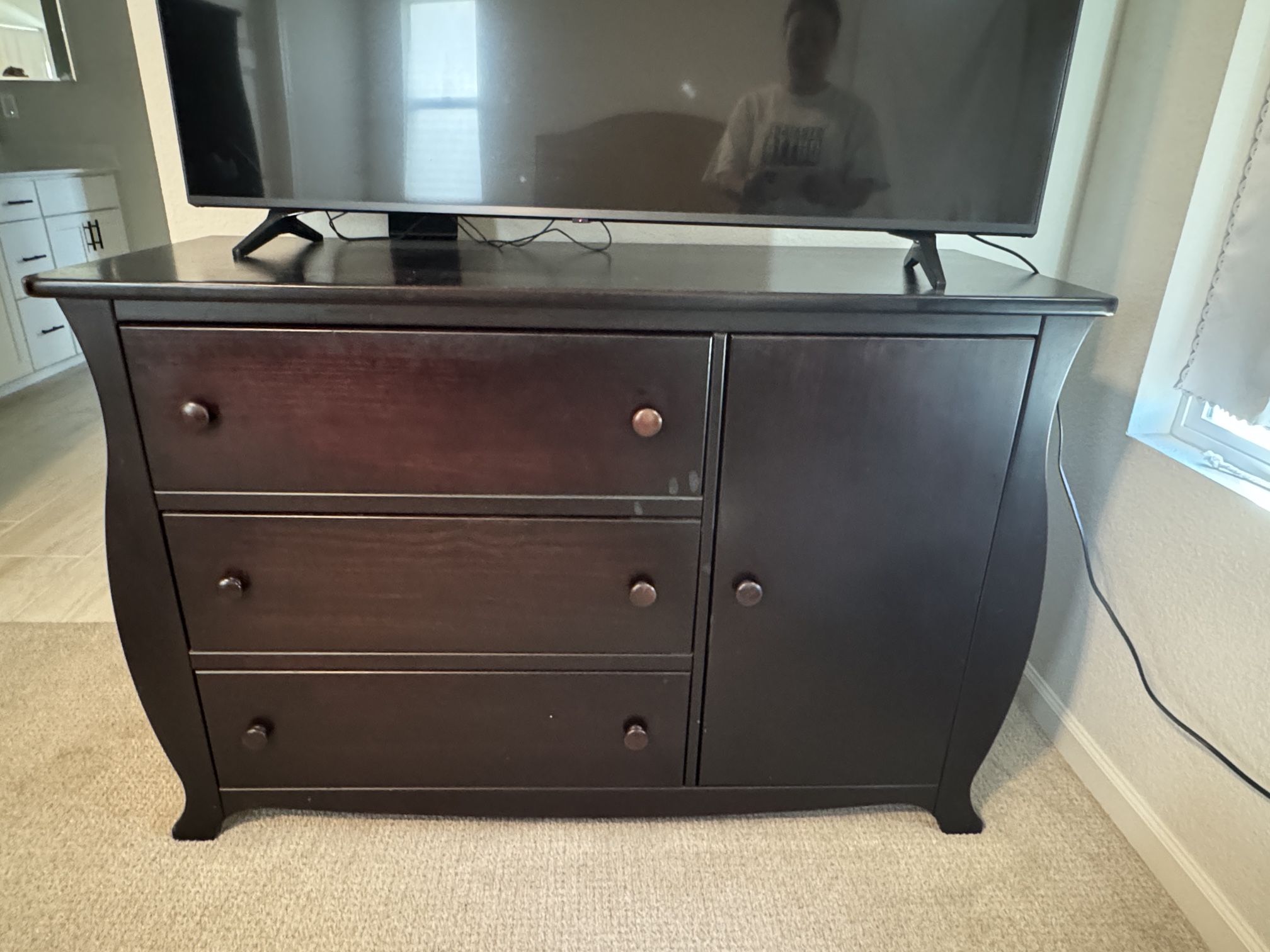 Espresso Dresser & Armoire