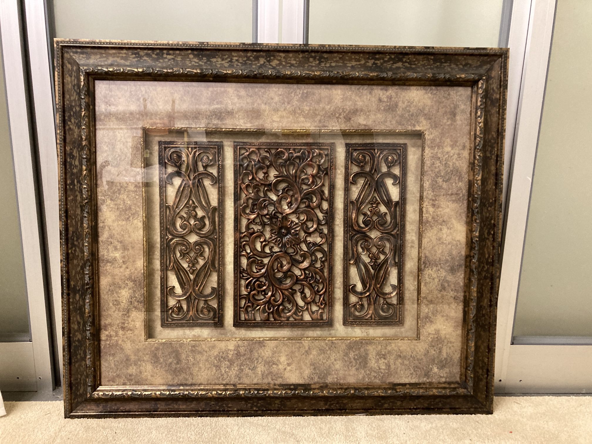 Framed Triple Ornate Panels