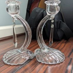 Glass Candle Holders