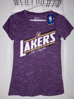 NBA Los Angeles Lakers Women's V-Neck Space Dye T-Shirt