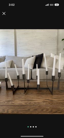 Modern Metal Candelabra Candleholder