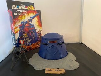 Vintage 1985 GI Joe Cobra Bunker Battle Station