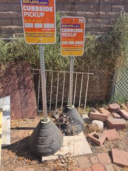 Heavy duty sign bases