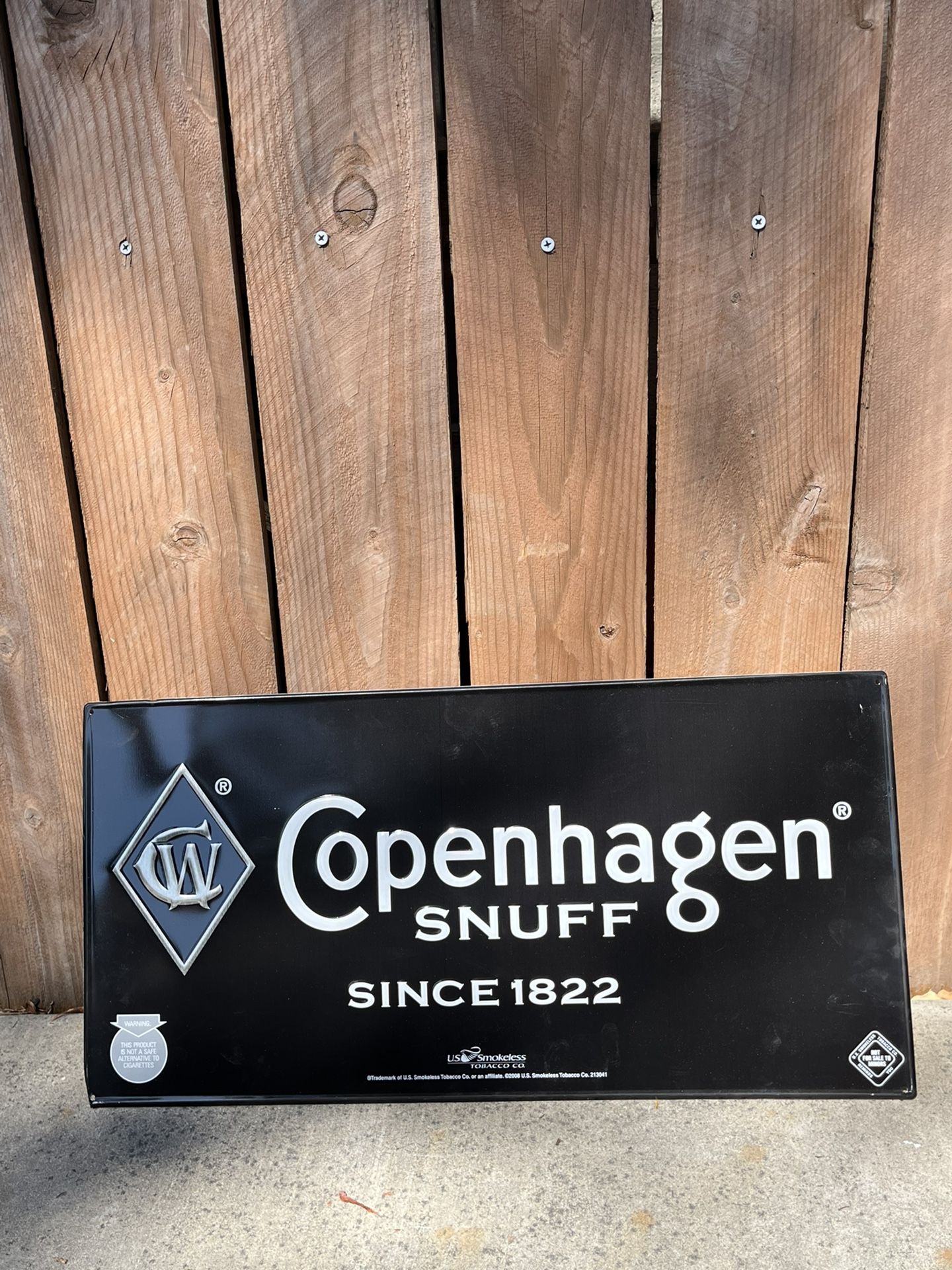 Copenhagen Tobacco Metal Sign