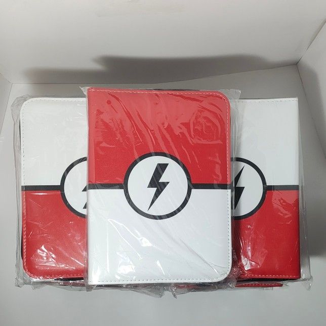 Lot Of 9 Pokemon TCG Card Binders 50 Pages, 400 Pockets Double Sided New