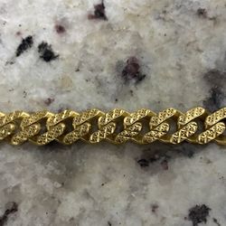 21K Solid Gold Monaco Bracelet