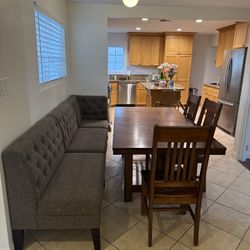 Upholstered Banquette Dining Bench