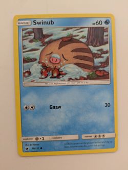 Swinub Pokemon Card Crimson Invasion 19