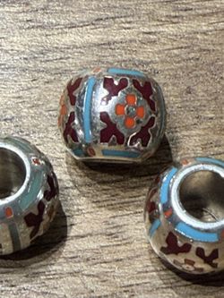 Brighton Set of 4 Southwestern Pattern Beads/Spacers Charms