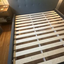 Crate and Barrel “Tate” King Bed Frame