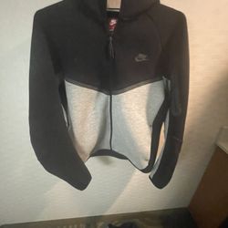 Gray And Black Nike Tech Hoodie 