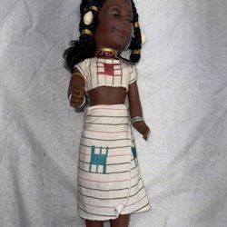 Vintage West African FULANI Doll 17.5" Vinyl 1986 Educational Doll
