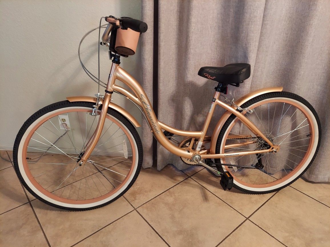 NEW Kent Bayside Cruiser Bicycle Rose Gold