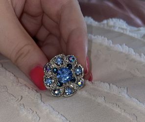 Gemstone Adjustable Ring Vintage Piece 