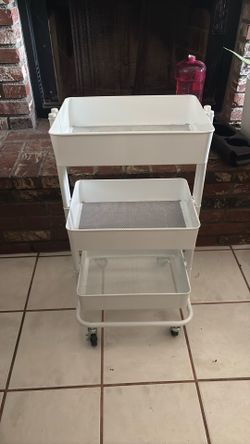 3 tier metal cart w/wheels