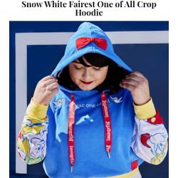 New Loungefly Fariest Of All Crop Sweater Top Hoddie Disney Snow White 2x Xxl Sueter De Mujer Nuevo 2x