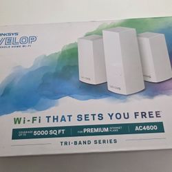 Linksys Velop AC4600  Mesh Wi-Fi System VLP0203-BF 3 Pack