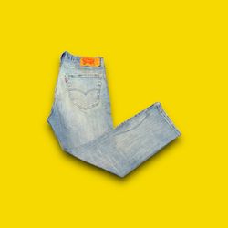 Levi's 501 Original Fit men's jeans 35x30 light blue wash 