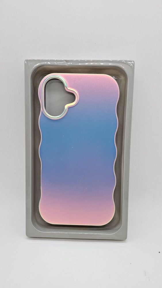 Heyday Pink and Blue Phone Case For iPhone 16 Plus