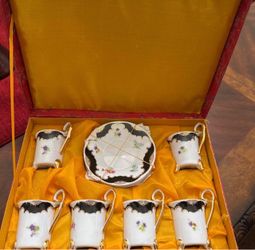 Porcelain Coffee Cup and Saucer Set