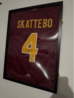 Autographed Skattebo ASU jersey