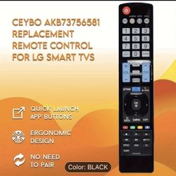 Universal for LG Smart TV Remote Control Replacement More Like This Universal for LG Smart TV No Need To Program LG Smart TV’s 