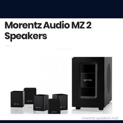 Morentz Audio MZ 2 Speakers Platinum Series, Home Theater surround system, 6-piece.
