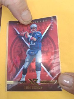 Tom Brady Panini XR Patriots Numbered /299 Card