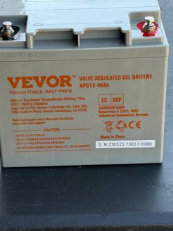 12v Vevor Gel Battery