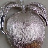 Vintage Sarah Conventry Brooch Pin Brushed Apple 