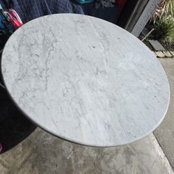  60" Round Marble Dining Table