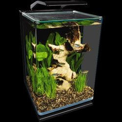 Marineland Contour 5 Gallon Kit
New this little tank is like $80
Comes with lid, light, filter, and substrate..
$25