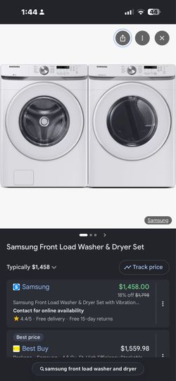 Samsung washer and dryer