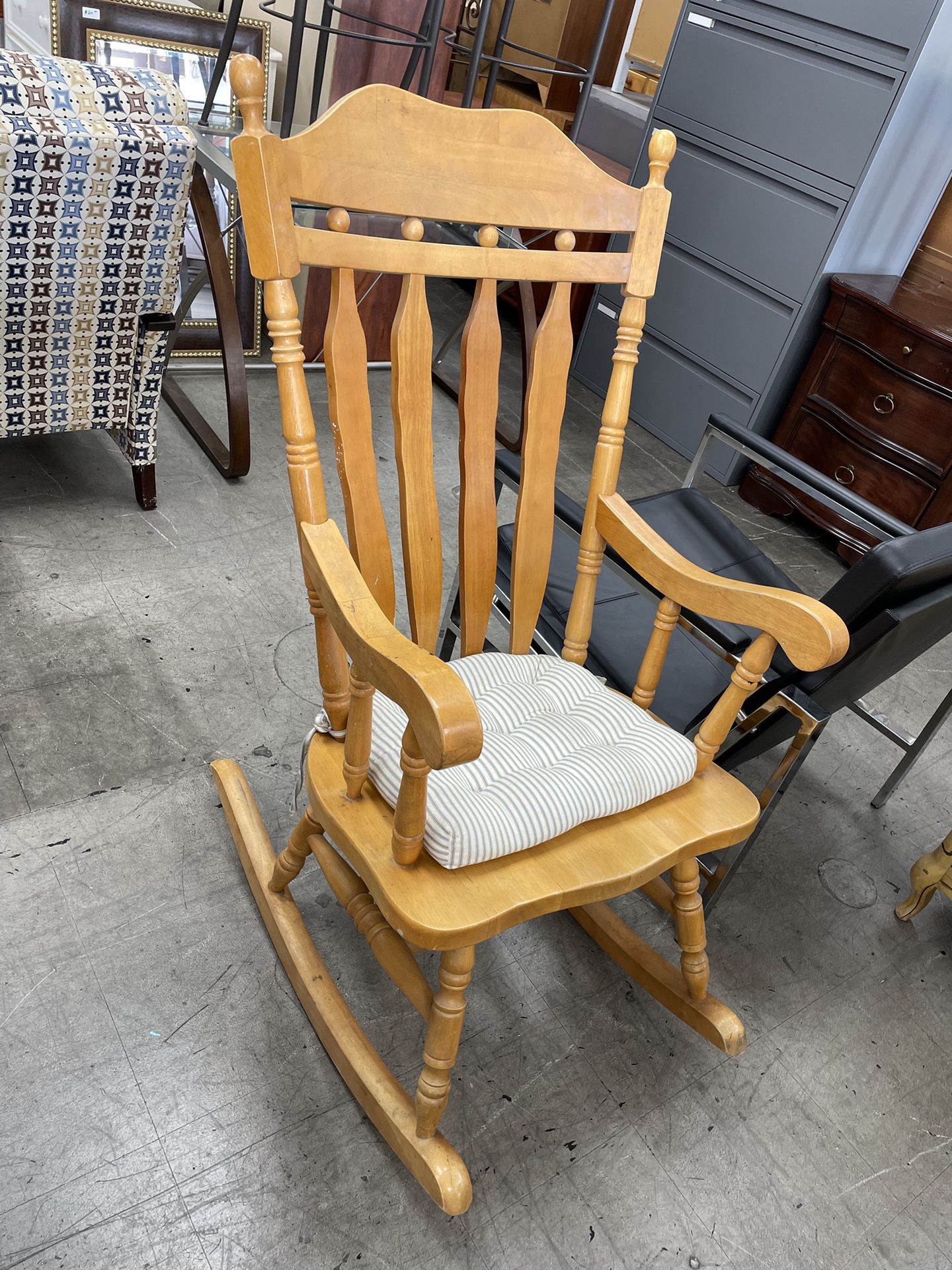 LAKESHORE Solid Wood Rocking Chair Very Sturdy CLEARANCE ITEM