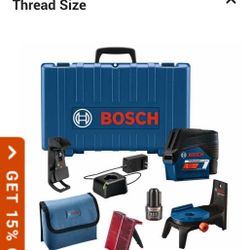 Bosch GCL100-80C
1 00ft 12V Cross-Line
Laser with Plumb
Points and VisiMax
Technology,