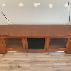 Hard Wood TV Stand $100obo