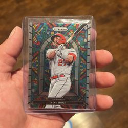 Mike Trout Stained Glass