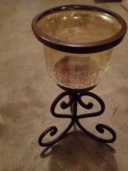 Glass Candle holder