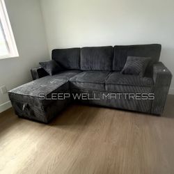 New Black Sofa 