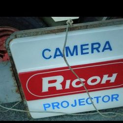 RARE 2 SIDED VINTAGE LIGHT UP SIGHN