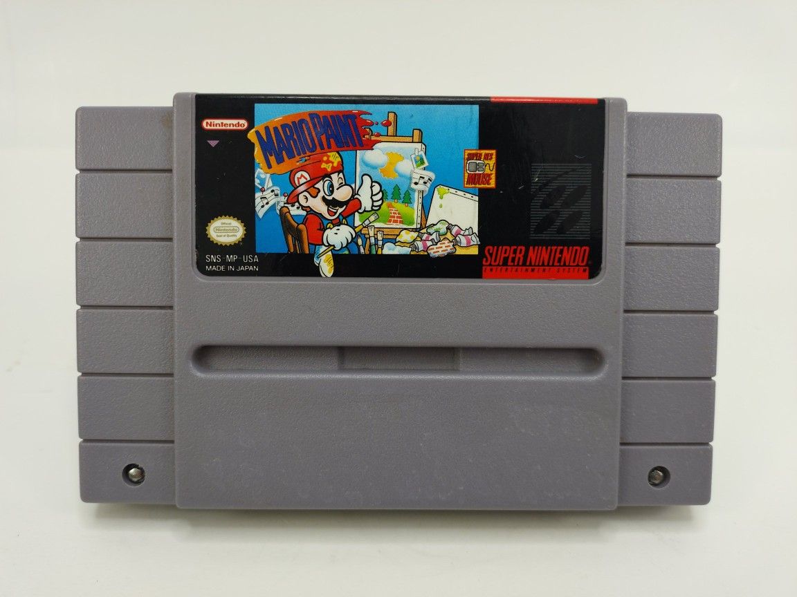 Mario Paint Super Nintendo SNES Video Game Cart