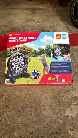 Giant inflatable dartboard