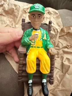 Satchel Paige Limited Edition Bobblehead (#4,635/10,565) – Collectible – Broken Chair