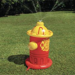 Giant Inflatable, Fire, Hydrant, Backyard, Water Sprinkler