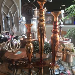 Set of 3 candle holders
