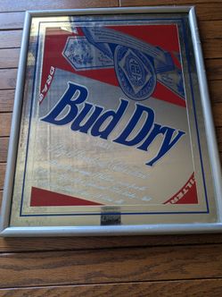 Vintage Bud Dry Mirror