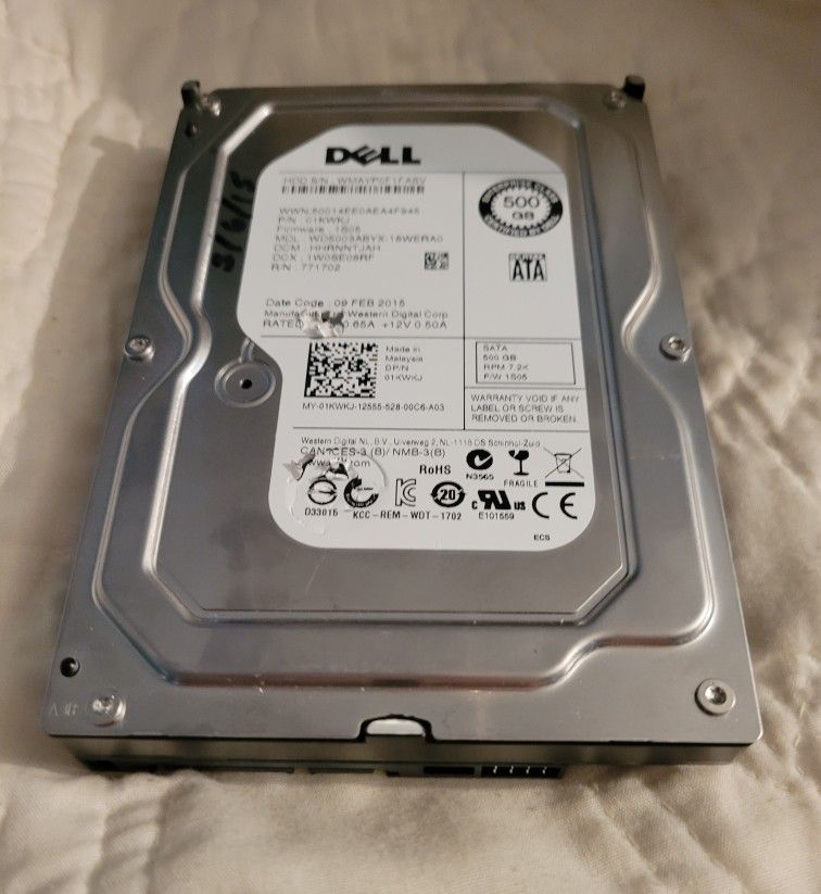Western Digital Dell WD5003ABYX-18WERA0 500GB 7.2K SATA 3.5" HDD