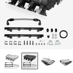 LS1 LOW RAM INTAKE MANIFOLD, 102mm Throttle Body, Cable Bracket And Power Module 